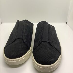 🎁Sofft Black Textured Slip-On Mules Suede🎁 Leather Sz 9.5